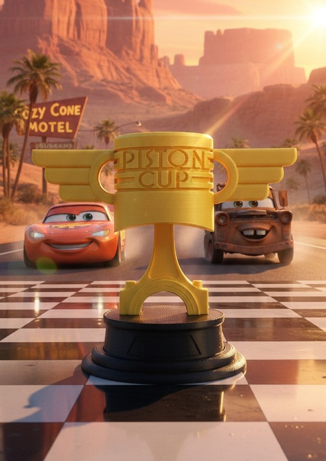 Copa pistón impresión 3D